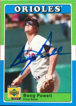 Boog Powell Signed 2001 Upper Deck Decade 1970's Baseball Card - Baltimore Orioles