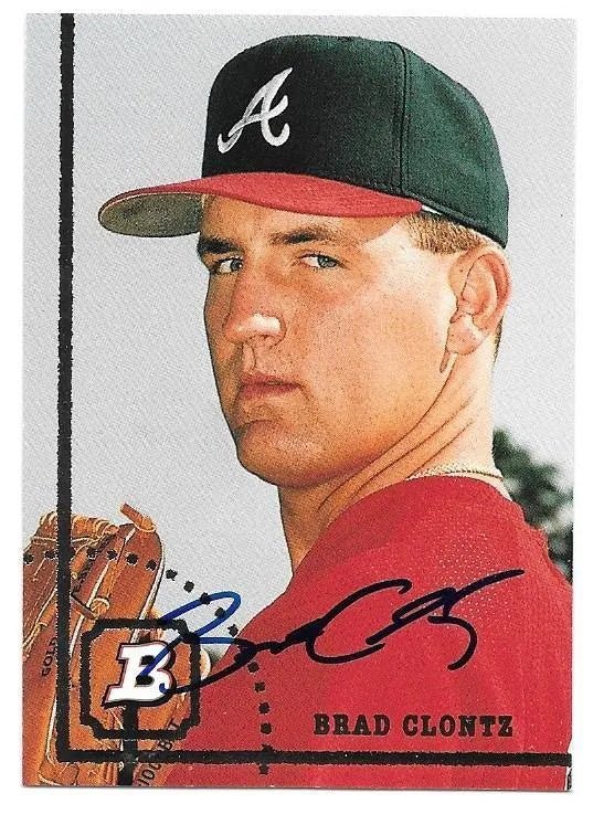 Brad Clontz Signed 1994 Bowman Baseball Card - Atlanta Braves