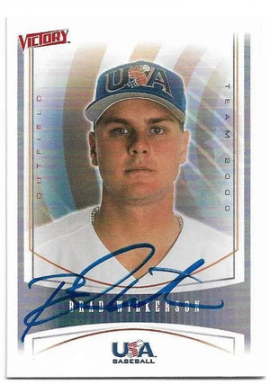 Brad Wilkerson Signed 2000 Upper Deck Victory Baseball Card - Team USA
