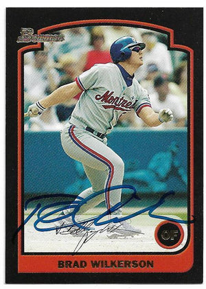 Brad Wilkerson Signed 2003 Bowman Baseball Card - Montreal Expos - PastPros
