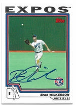 Brad Wilkerson Signed 2004 Topps Baseball Card - Montreal Expos