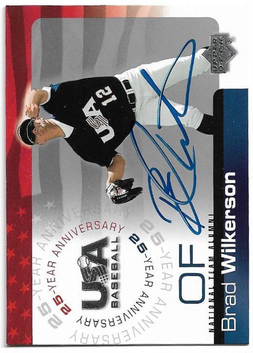 Brad Wilkerson Signed 2004 Upper Deck Baseball Card - Team USA - PastPros