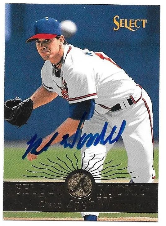 Brad Woodall Signed 1995 Select Baseball Card - Atlanta Braves
