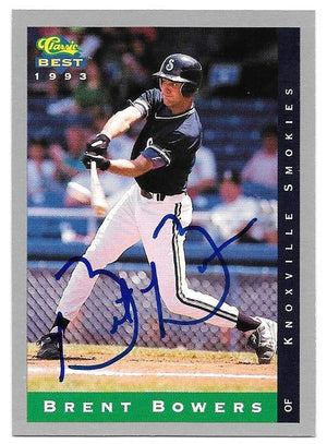 Brent Bowers Signed 1993 Classic Best Baseball Card - PastPros