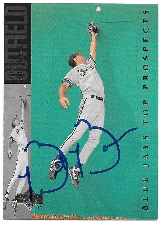 Brent Bowers Signed 1994 Upper Deck Minors Baseball Card - Toronto Blue Jays - PastPros