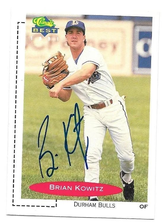 Brian Kowitz Signed 1991 Classic Best Baseball Card