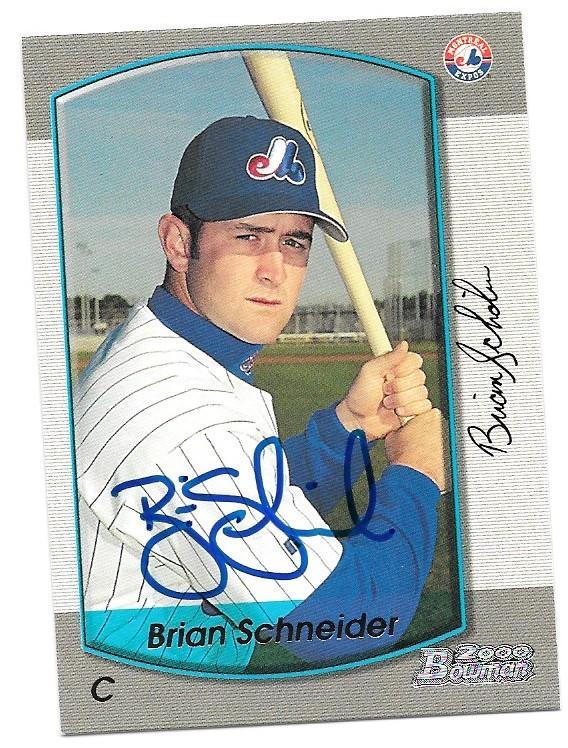 Brian Schneider Signed 2000 Bowman Baseball Card - Montreal Expos - PastPros