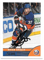 Brian Strait Signed 2013-14 Score Hockey Card - New York Islanders - PastPros