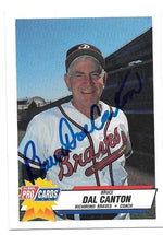 Bruce Del Canton Signed 1993 Fleer ProCards Baseball Card - Richmond Braves
