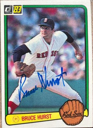 Bruce Hurst Signed 1983 Donruss Baseball Card - Boston Red Sox - PastPros