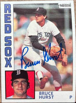 Bruce Hurst Signed 1984 Nestle Baseball Card - Boston Red Sox - PastPros