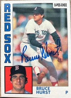 Bruce Hurst Signed 1984 O-Pee-Chee Baseball Card - Boston Red Sox