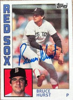 Bruce Hurst Signed 1984 Topps Baseball Card - Boston Red Sox