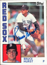 Bruce Hurst Signed 1984 Topps Tiffany Baseball Card - Boston Red Sox