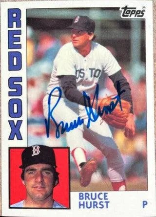 Bruce Hurst Signed 1984 Topps Tiffany Baseball Card - Boston Red Sox