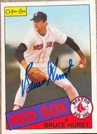 Bruce Hurst Signed 1985 O-Pee-Chee Baseball Card - Boston Red Sox