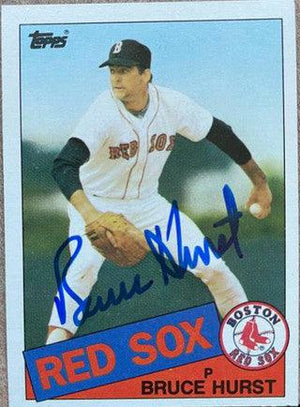 Bruce Hurst Signed 1985 Topps Baseball Card - Boston Red Sox - PastPros