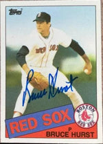 Bruce Hurst Signed 1985 Topps Tiffany Baseball Card - Boston Red Sox