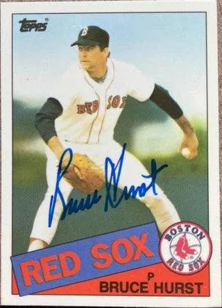 Bruce Hurst Signed 1985 Topps Tiffany Baseball Card - Boston Red Sox