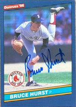 Bruce Hurst Signed 1986 Donruss Baseball Card - Boston Red Sox