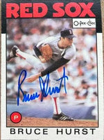 Bruce Hurst Signed 1986 O-Pee-Chee Baseball Card - Boston Red Sox