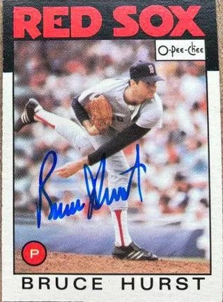 Bruce Hurst Signed 1986 O-Pee-Chee Baseball Card - Boston Red Sox
