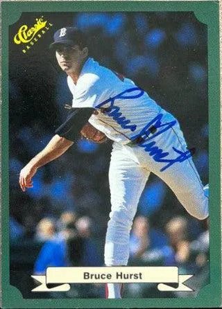 Bruce Hurst Signed 1987 Classic Baseball Card - Boston Red Sox