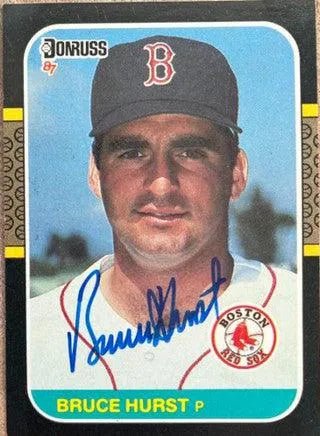 Bruce Hurst Signed 1987 Donruss Baseball Card - Boston Red Sox