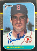 Bruce Hurst Signed 1987 Donruss Baseball Card - Boston Red Sox - PastPros