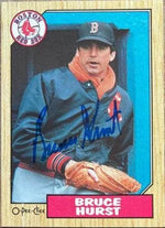 Bruce Hurst Signed 1987 O-Pee-Chee Baseball Card - Boston Red Sox