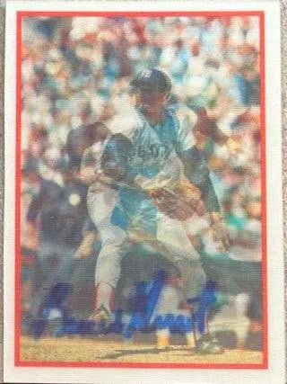Bruce Hurst Signed 1987 Sportflics Baseball Card - Boston Red Sox