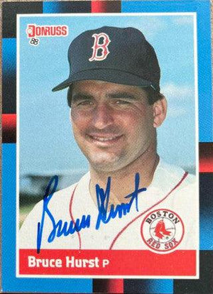 Bruce Hurst Signed 1988 Donruss Baseball Card - Boston Red Sox - PastPros