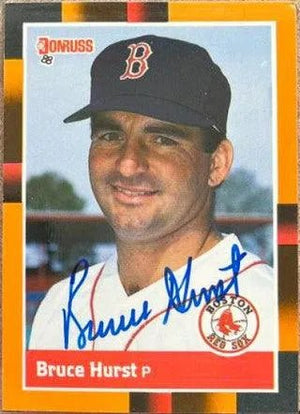 Bruce Hurst Signed 1988 Donruss Baseball's Best Baseball Card - Boston Red Sox