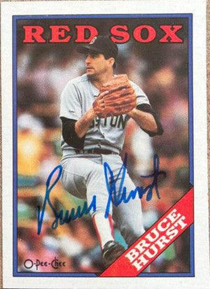 Bruce Hurst Signed 1988 O-Pee-Chee Baseball Card - Boston Red Sox - PastPros