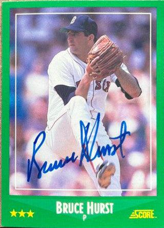 Bruce Hurst Signed 1988 Score Baseball Card - Boston Red Sox - PastPros