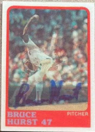 Bruce Hurst Signed 1988 Sportflics Baseball Card - Boston Red Sox