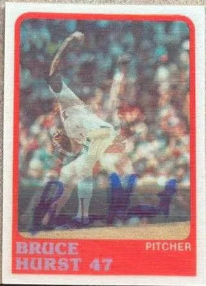 Bruce Hurst Signed 1988 Sportflics Baseball Card - Boston Red Sox