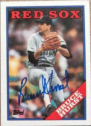 Bruce Hurst Signed 1988 Topps Baseball Card - Boston Red Sox