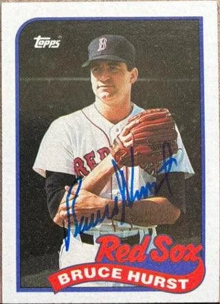 Bruce Hurst Signed 1989 Topps Baseball Card - Boston Red Sox