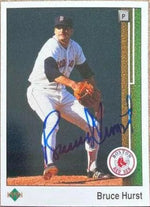 Bruce Hurst Signed 1989 Upper Deck Baseball Card - Boston Red Sox