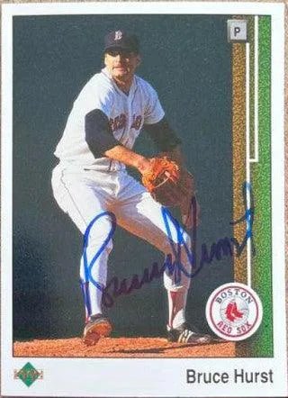 Bruce Hurst Signed 1989 Upper Deck Baseball Card - Boston Red Sox