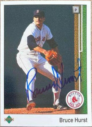 Bruce Hurst Signed 1989 Upper Deck Baseball Card - Boston Red Sox - PastPros