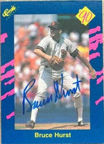 Bruce Hurst Signed 1990 Classic Blue Baseball Card - San Diego Padres