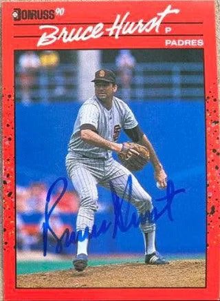 Bruce Hurst Signed 1990 Donruss Baseball Card - San Diego Padres