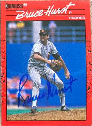 Bruce Hurst Signed 1990 Donruss Baseball Card - San Diego Padres - PastPros