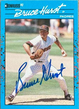 Bruce Hurst Signed 1990 Donruss Baseball's Best Baseball Card - San Diego Padres - PastPros