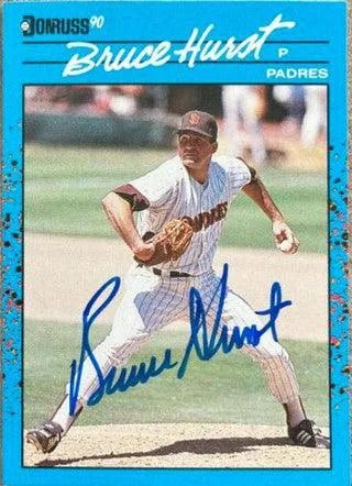 Bruce Hurst Signed 1990 Donruss Baseball's Best Baseball Card - San Diego Padres