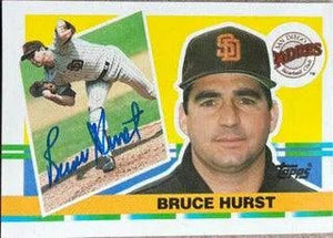 Bruce Hurst Signed 1990 Topps Big Baseball Card - San Diego Padres