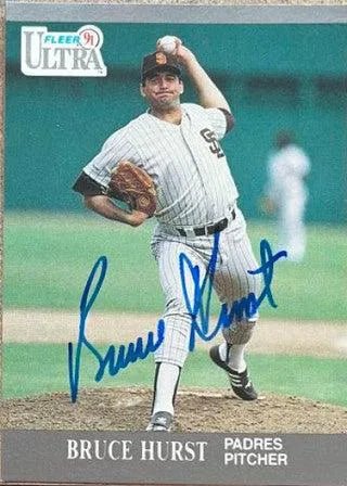 Bruce Hurst Signed 1991 Fleer Ultra Baseball Card - San Diego Padres