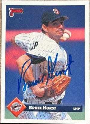 Bruce Hurst Signed 1993 Donruss Baseball Card - San Diego Padres